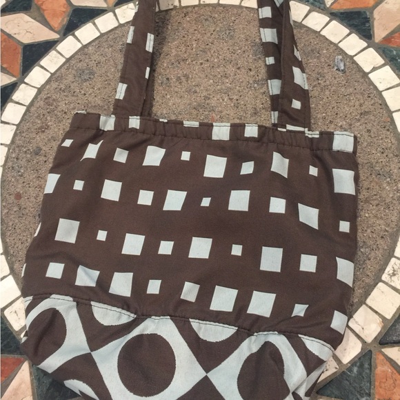 Small Tote Bag Geometric Pattern Carry All - Picture 9 of 9